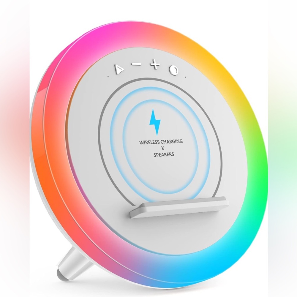 4-in-1 Bluetooth Speaker Night Light with Wireless Charging